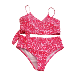 Shein Pink & White Bikini Sz  XL